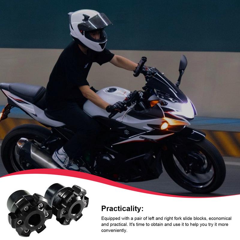 Front Rear Fork Frame Sliders 2PCS Front Fork Wheel Frame Sliders Wheel Crash Protector For Most Motorcycles Motorbikes Moped