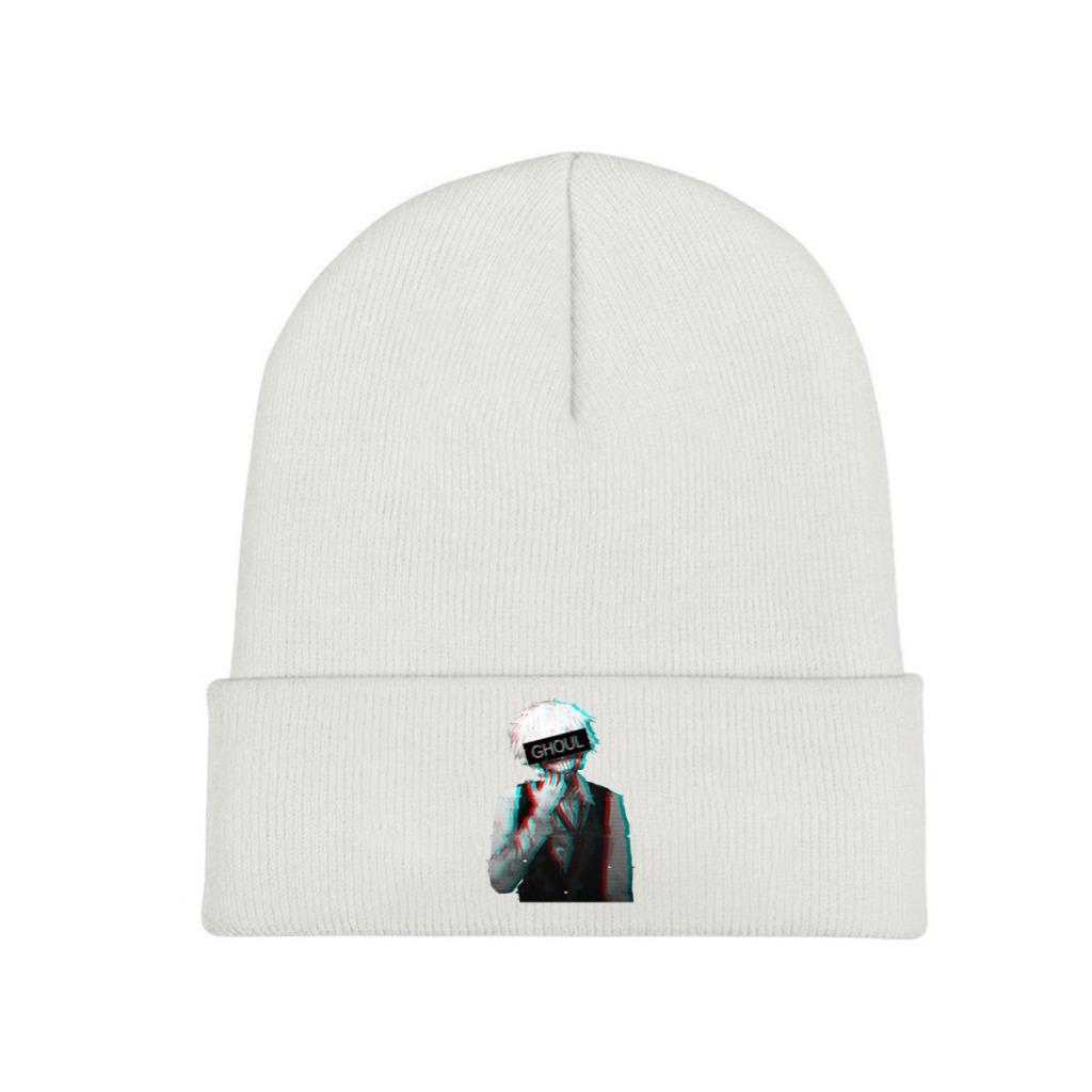 Tokyo Ghoul Ken Kaneki Knitted Hat Beanie Winter Hats Warm  Color  Cap for Unisex Women