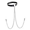 1Pc Nippel Ring Mit Choker Halskette Punk Stil Lange Kette Nippel Barbell Piercing Schmuck