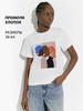 Women's T-Shirt with Oversized Cotton Print