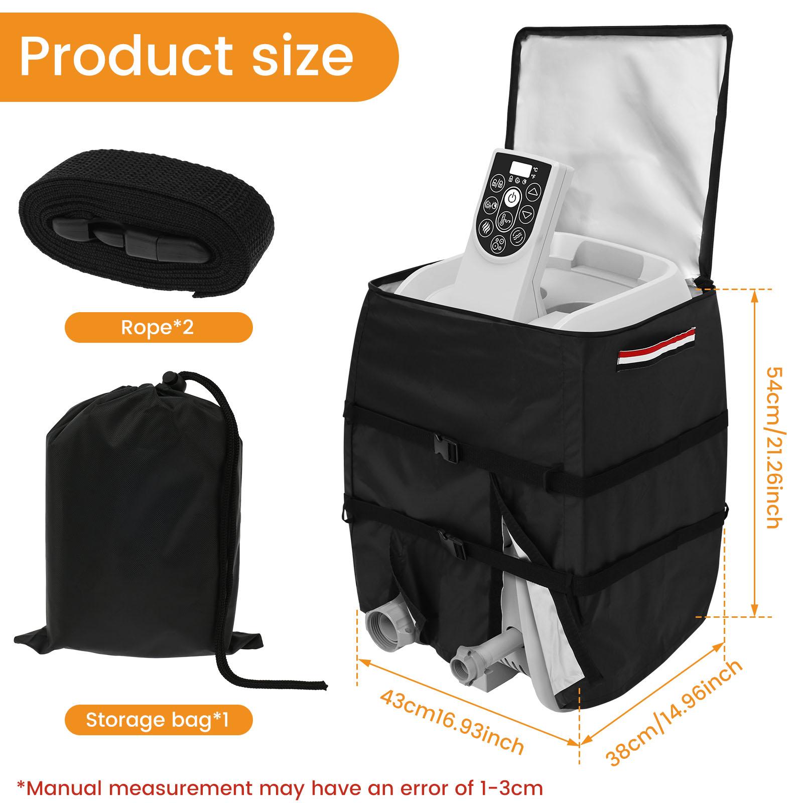 

Универсальный надувной чехол для насоса-нагревателя воды для спа-бассейна для гидромассажной ванны, насоса-нагревателя для спа, водонепроницаемый чехол для насоса гидромассажной ванны, запчасти для уличного бассейна чёрный