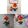 Crybaby Cheer Up Baby Series Rainbow Plush Keychain Soft Short Fur Animal Charm For Kids