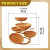Fruit Basket in Wicker Look, Snack Basket, Multifunctional, Stylish And Practical, Holder for