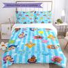 3pcs Custom Name Bubble Guppies Bedding Set Duvet Cover Closure Includes 1 Duvet Cover & 2 Pillowcases, Soft and Comfortable for All Seasons.