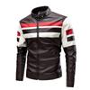 Cross-border Men's Retro Stand Collar Leather Motorcycle Jacket