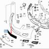 Nedre luftintagsgaller för främre stötfångare till Mercedes-Benz W251 R350