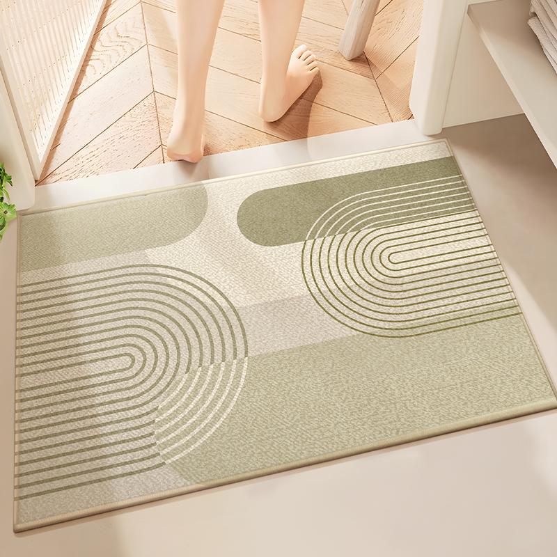 

Bathroom Diatomaceous Earth Absorbent Foot Pad Bathroom Household Waterproof Pad Shower Specific Anti Slip And Anti Fall Pad 40X60cm 15.7X23.6in