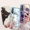Für Samsung Galaxy A17 5G Hülle SM-A716B Süßes Kaninchen Cartoon Cover Weiche TPU Handyhülle Für Samsung A17 A 17 GalaxyA17 5G Fundas