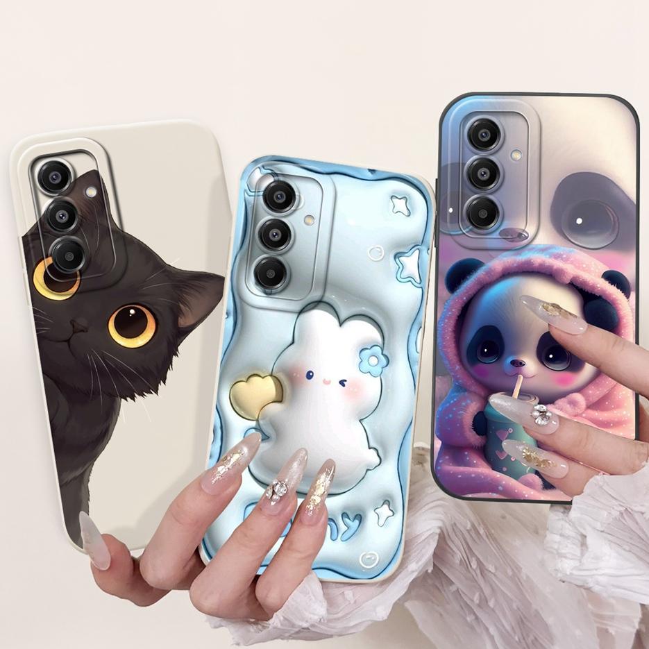 Für Samsung Galaxy A17 5G Hülle SM-A716B Süßes Kaninchen Cartoon Cover Weiche TPU Handyhülle Für Samsung A17 A 17 GalaxyA17 5G Fundas