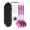 3 Pack Standard Metal Darts Professional 19 Grams Darts With Aluminum Shafts, Brass Barrels Soft Tip & Additional Shafts