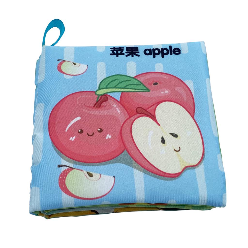 Chinese/English/Spanish Baby Cloth Book Parent-child Interactive Early Childhood Education Book Bilingual Early Education Cognitive Reading Material