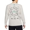 Nike T Shirts Men's Light Bone Crew Neck Moderate Straight Fit DN5141-072