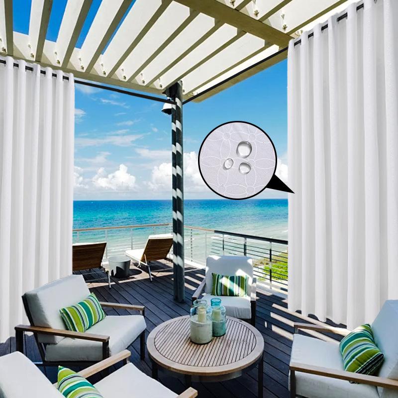 Cortinas Impermeables Terminadas Cortinas Perforadas para Exteriores Exterior Cortinas para Cenador de Exterior Terraza