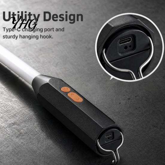 Bright Led Stick for Home Repairs Flexible LED Flashlight Stick, Bendable Rechargeable Work Light with Adjustable Brightness, Compact Plumbing