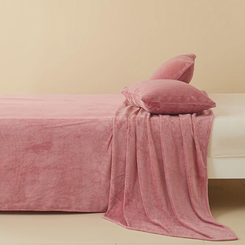 A-Class Heavyweight Coral Fleece Velvet Bed Sheet - Extra Large Northeast Winter Style