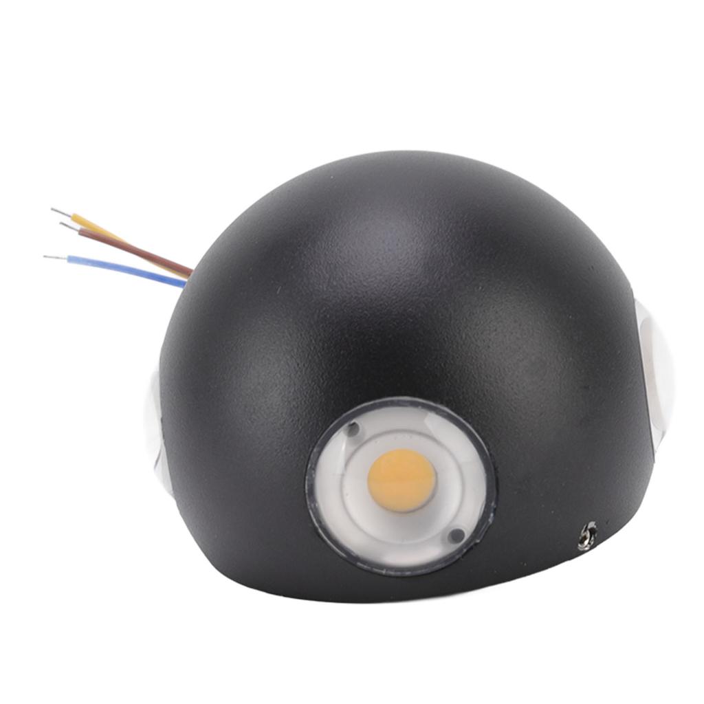 Ball Wall Sconce 12W 4COB Aluminum Globe Wall Sconces Outdoors Four Sided Luminous Waterproof LED
