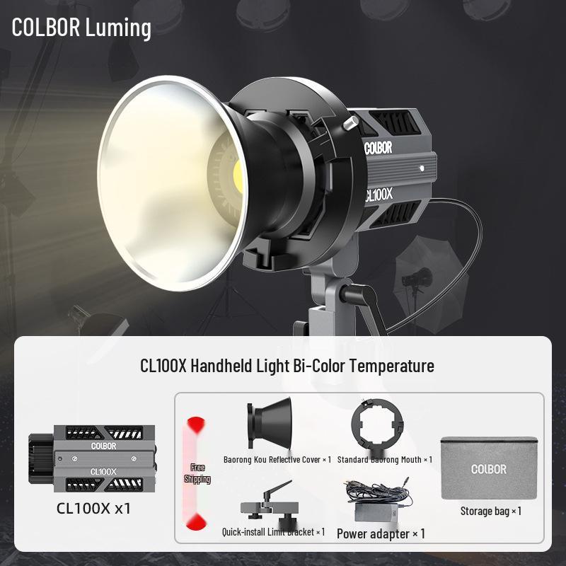 8Colbor CL100X Bi-Color LED Photography Light for Studio Video