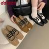 Fashion New Fashion Elastic Band Women Flats Slip On Shoes Casual Female Square Toe Footwear Shallow Ladies Ballet Flats Shoes lady