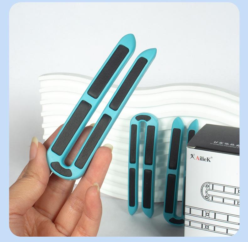 Heated U-Shaped Hair Perming Clips - High Temp Resistant, Anti-Scald Hairdressing Tool for Barber Shops