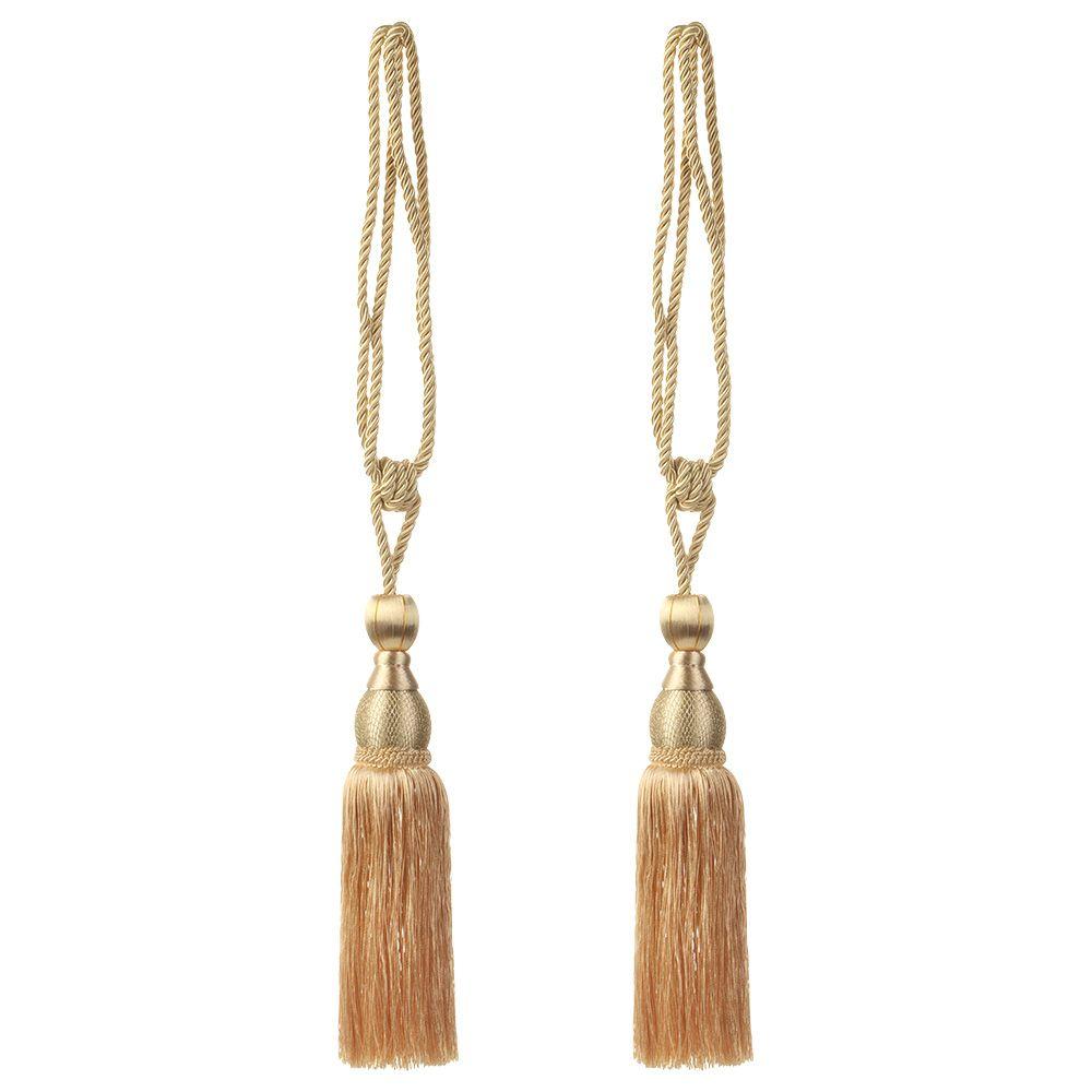 1 pereche practică simplă mare suport curea împletită cravate pentru perdea cu ciucuri frânghie cravate