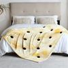 1 Piece Cookie-themed Beige Plush Blanket, Soft for Sofa, Bed, Office, All-season Use.