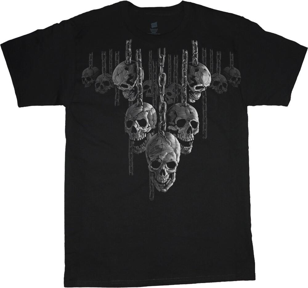 Skulls T-shirt Mens Graphic Tees Gothic Medieval Horror Movie Clothing Apparel Unisex T-Shirt XXXXL