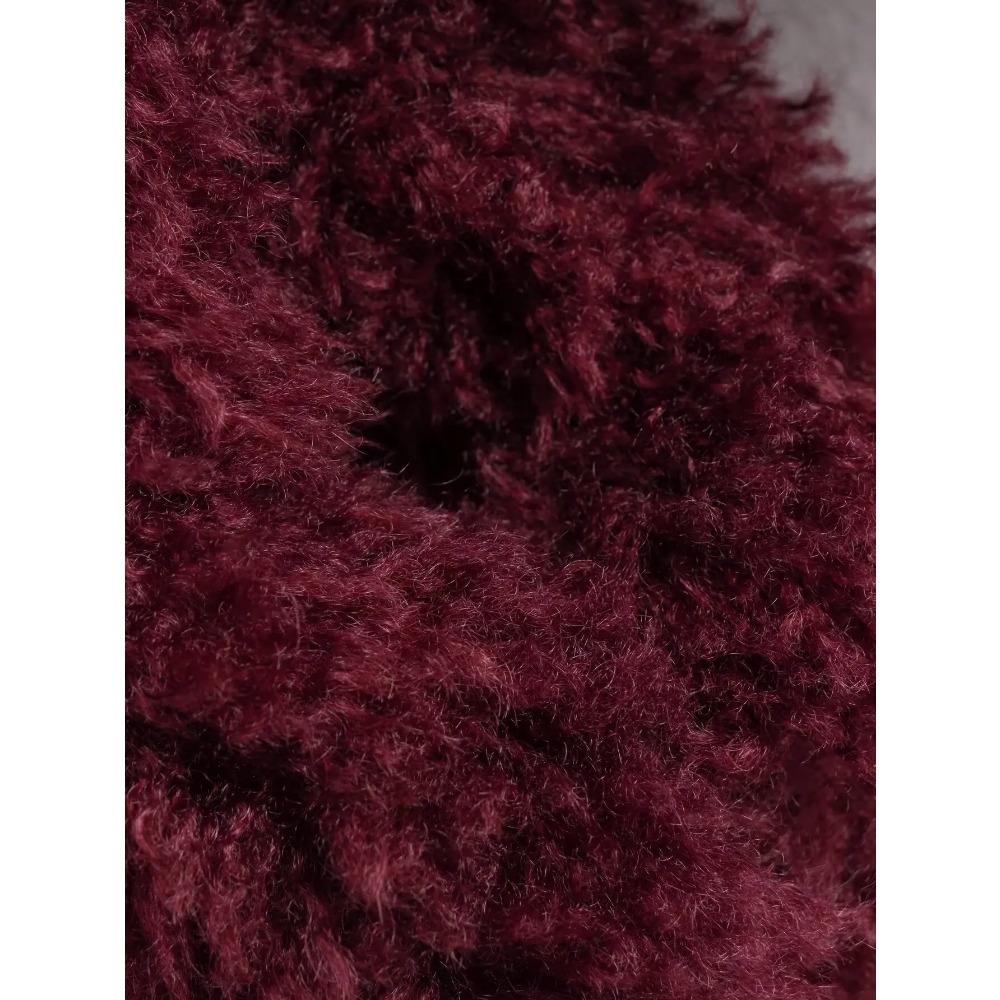 2024 Autumn Winter Women Casual Artificial Wool Jackets Fashion Streetwear Solid Turn Down Collar Warm Oversized Thick Coats