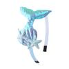 Mermaid Headbands for Girls Fish Tail Hair Band for Women White Headbands Seashell Ocean Mermaid Party Decorations Gifts
