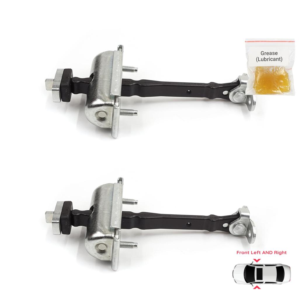 BDP939-1 2 Pieces Front Left AND Right Door Catch Hinge Brake Stop Check Strap Limiter for Jaguar S-Type X200 1999-2008 XR835423552AA