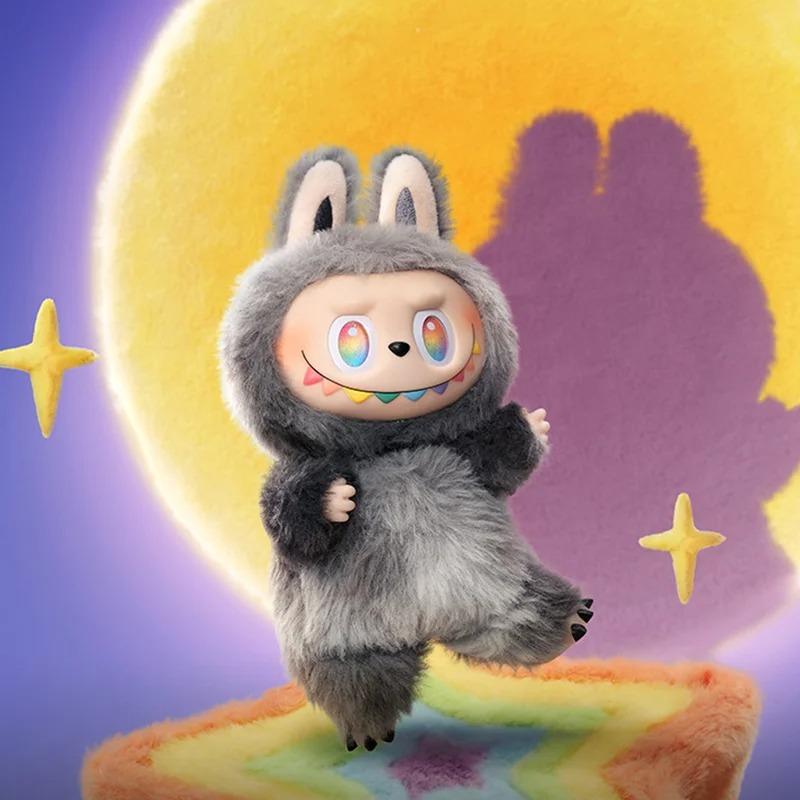 Labubu V1 V2 V3 Energy Series Heartbeat Macaron Enamel Monster Face Blind Box PVC Figurine Desktop Decoration Cute Doll Birthday Gift for Kids
