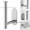 Stainless Steel No-Drill Toilet & Kitchen Paper Holder
