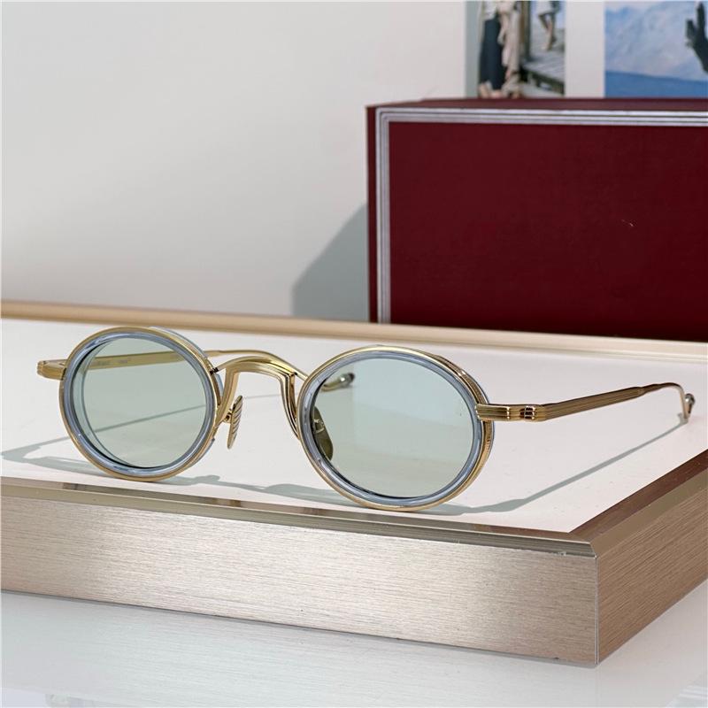 VARDA JMM Oval Metal Sunglasses: Handmade, Unisex, Trendy, Versatile for Casual Wear and Vacation Parties
