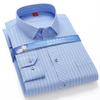 Larger Size 7XL 6XL 5XL Stripe Shirts For Men Long Sleeve Casual Autumn Plaid High Quality Button Up Slim Fit Check Male Blouse