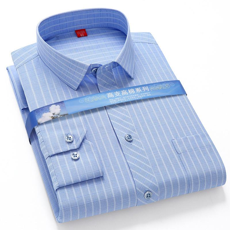 Larger Size 7XL 6XL 5XL Stripe Shirts For Men Long Sleeve Casual Autumn Plaid High Quality Button Up Slim Fit Check Male Blouse