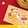 Creative Rotating Lucky Cat Fridge Magnet - Festive God of Wealth Decoration & Magnetic Ornament.