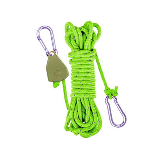 Roller Rope Tensioner with 300CM Cord Heavy Duty Outdoor Backpacking Hiking Boating Camping Guyline Rope Adjuster Tightener