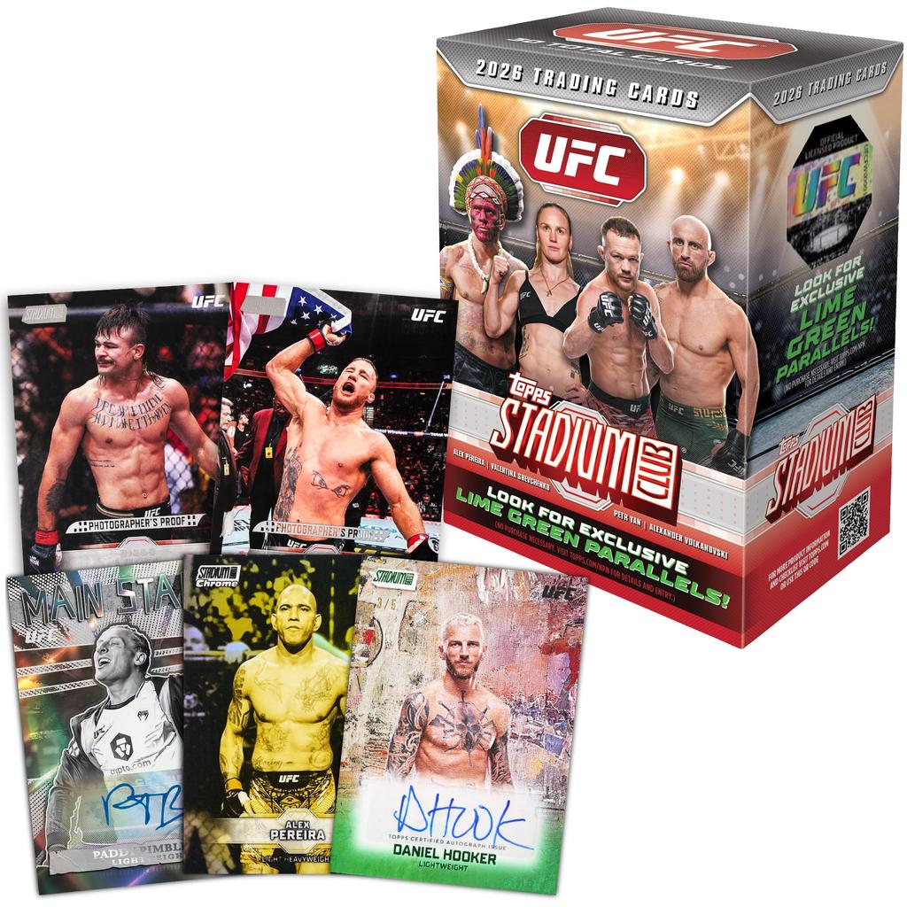 2026 Topps Stadium Club UFC - Fabrikversiegelt - Value Box.