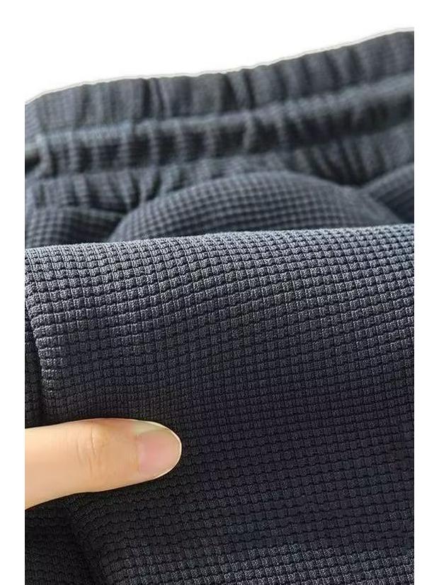 

Чоловічі повсякденні штани джогери прямого крою вафельної в язки: Універсальний, Модний та Зручний для Роботи та Літа XL (110-130 jin)