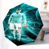 Manchester City, Soccer Player Automatic Opening and Closing Umbrella, Compact Travel Umbrella, Lightweight and Portable, Suitable for Beach