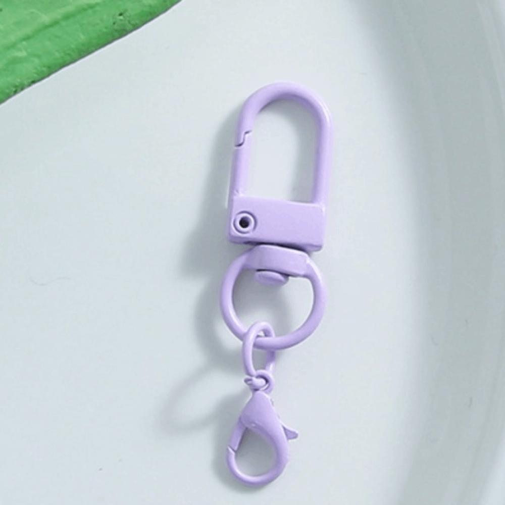 30Pcs Clasp Colorful Swivel Snap Hooks Mini Metal Key Chain Hooks Multi-purpose Trigger Buckle Clasps Purse Charms