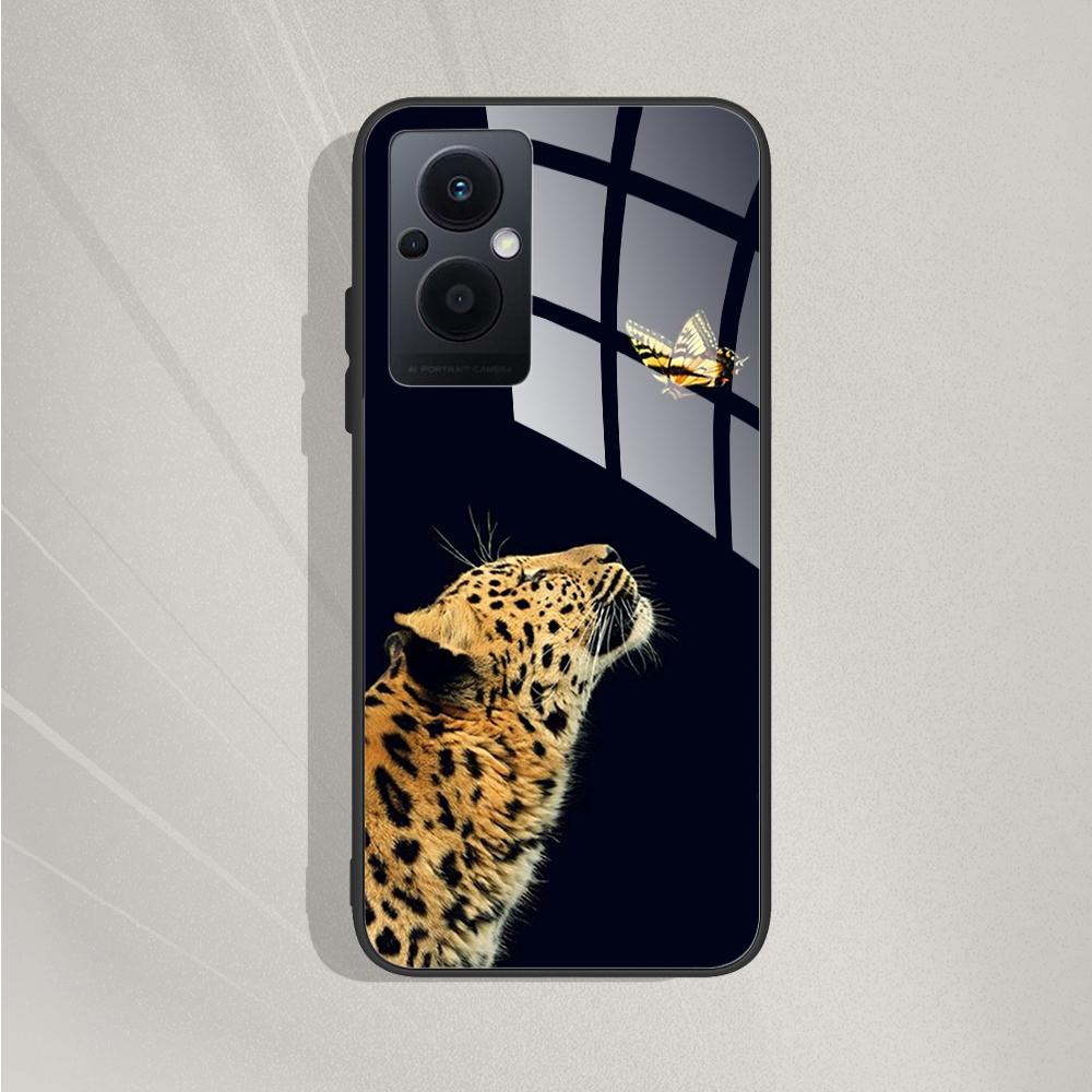 Per OPPO Reno 8 Lite 5G Custodia Cover Reno 7Lite Paraurti per Telefono Custodia in Vetro Temperato Per OPPO Reno7 Lite / Reno8 Lite Fundas Capa