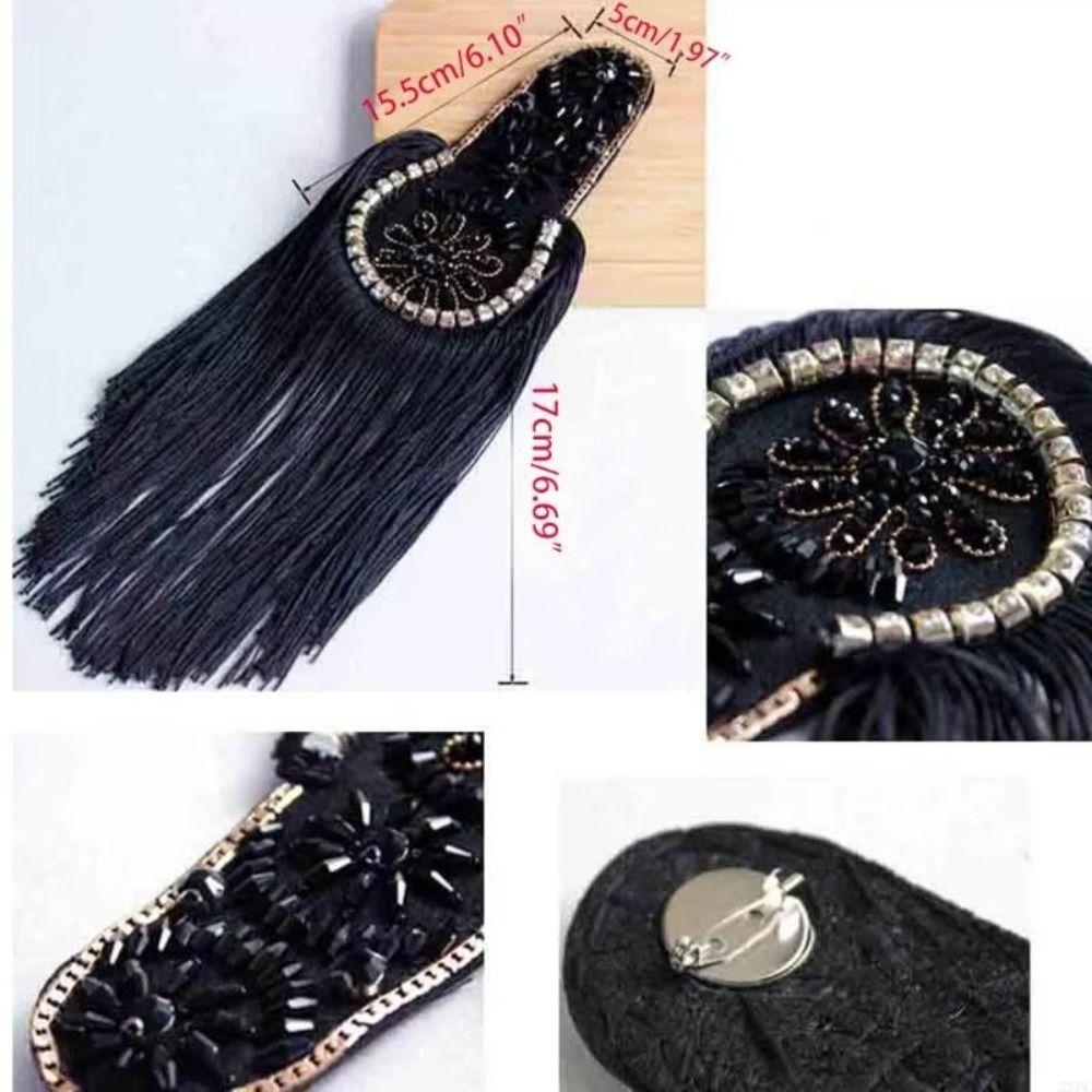 Pin Tassel Epaulette Cool Vintage Brooch Epaulette Exquisite Brooch Shoulder Board  Party