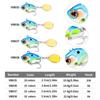 Lure Bait Small Whirlwind Spinner SinkingVIBMicro Object Special Fake Bait for Bass and Mandarin Fish, Long Casting, Suitable fo