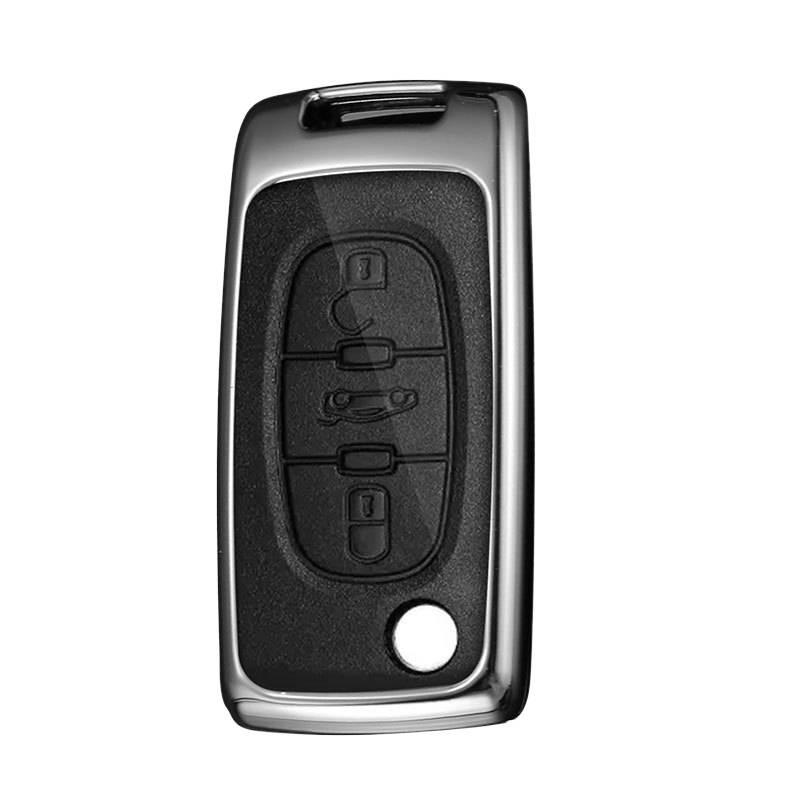 Citroen Key Bag: Leather Sega Case for C4 Remote, Protective Shell with Metal Buckle
