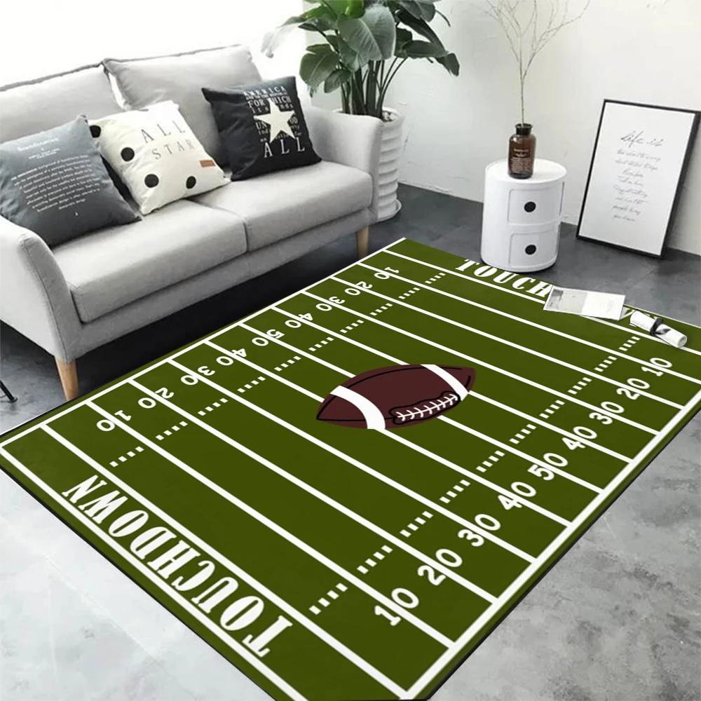 Sports  BASKETBALL Football Field Carpet for Living Room Home Decor Children's Play Anti-slip Area Rugs Bedroom Foot Pad