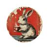 Easter Bunny Easter Egg Party Decorations Wooden Circular Signs Hanging Festival Atmosphere Welcome Doors