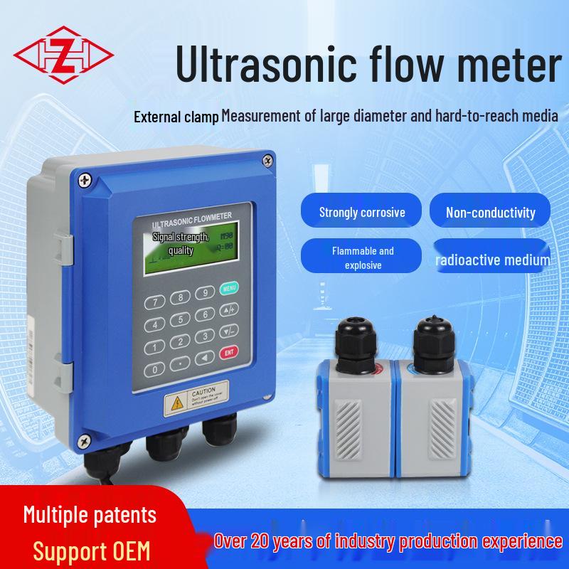 

Настенный внешний ультразвуковой расходомер 4G с дисплеем