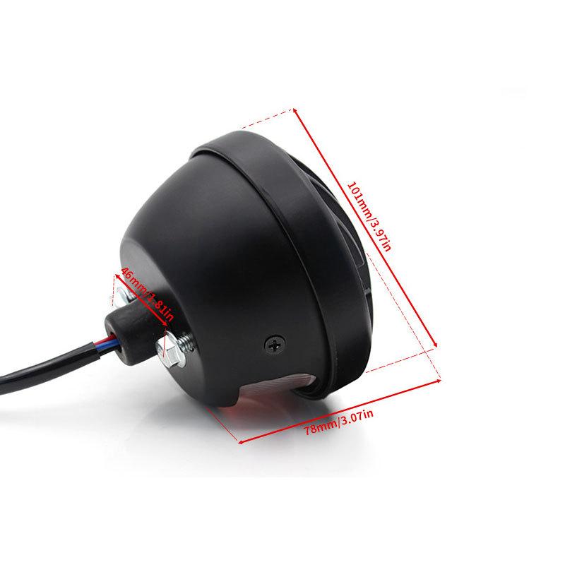 LED kulaté zadní brzdové světlo na motorku pro Harley Bobber Chopper skútry Motocyklové příslušenství