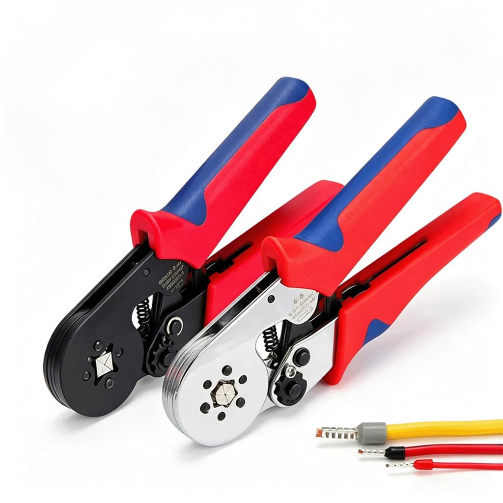 Tubular Terminal Ferrule Crimping Pliers-Carbon Steel Manual Crimping Tool for Electricians Wire Crimper