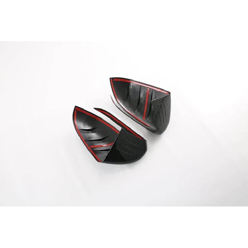 For BYD ATTO 3 Yuan Plus   Carbon Fiber Style Door Side Mirror Cover Trim Rear View Cap Overlay Molding Garnish